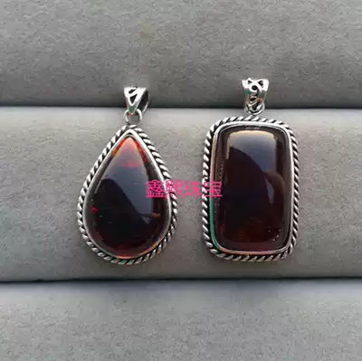 Professional processing and custom-made all kinds of irregular gemstones, handmade twist edging pendants can be made Thai silver plain silver or white plated