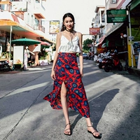 Mùa hè Áo voan Voan Váy dài một nửa Đầm biển Bãi biển Kỳ nghỉ ven biển Nữ Thin In Sanya Mới - Váy mẫu chân váy công sở đẹp 2020