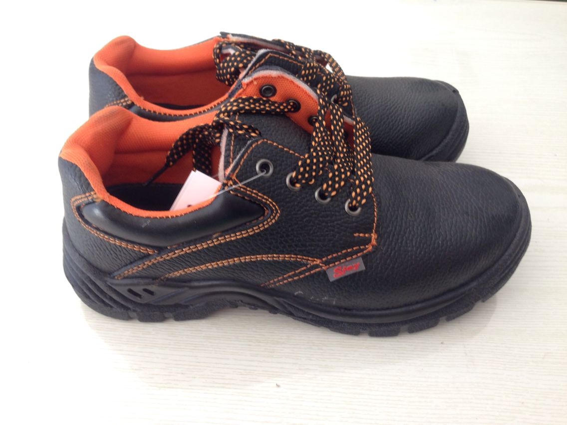 Shuangjie electrical insulation low-top leather shoes 6KV anti-smash breathable oil-resistant acid and alkali labor protection shoes