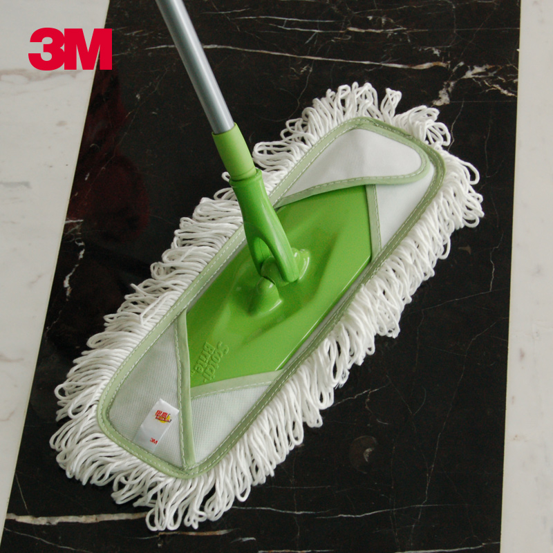 3M 思高魔圈洁地擦 平板拖把 木地板拖把 防锈伸缩杆 送替换装
