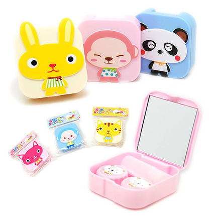 凯达新品 隐形眼镜卡通护理盒 美瞳伴侣盒