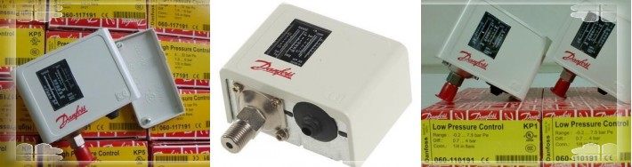 Danfoss Pressure Controller KP5 Single High Pressure 060-1171 Automatic 060-1173 Manual