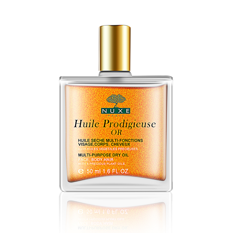 NUXE/欧树 保养油  晶莹护理精油 50ml （含耀金成分）金粉