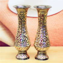 Pakistan traditional handicraft copper carving vase home furnishings gift BT05 peak price