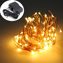 LED waterproof lantern Christmas New Year Wedding decoration light string starry copper wire Copper wire small light string plug-in remote control