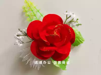 Simulation corsage bridegroom bride wedding wedding supplies business celebration meeting welcome guests Guy corsage Award