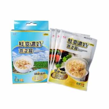 【泳亮】鲜麦浓奶燕麦片餐 *3袋入台湾官网直邮进口