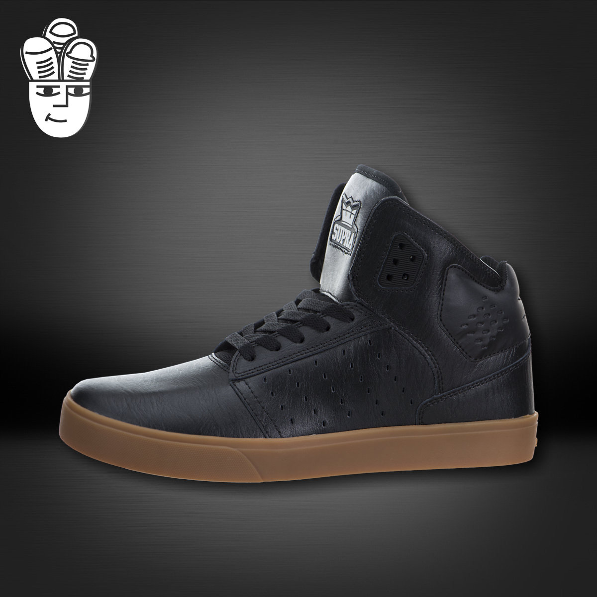 Supra Atom 美国潮牌 男子高帮板鞋 皮质运动休闲鞋 滑板鞋