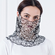 Summer thin style Genuine Silk Scarf female cover head mulberry silk mask scarf woman small silk scarf sunscreen 100 change mesh yarn neck cover