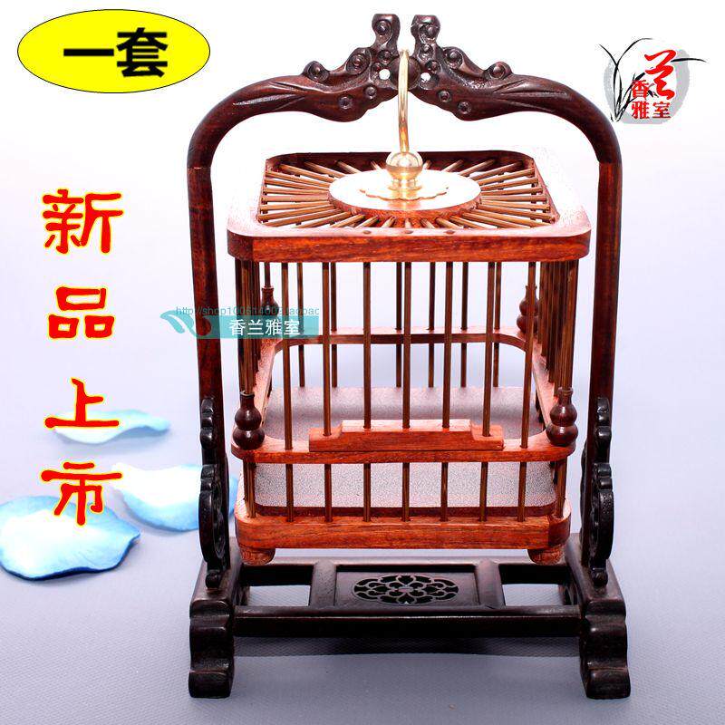 Special price Mahogany weta cage rack Red sandalwood Weta cage Red acid branch bird cage accessories small set promotion