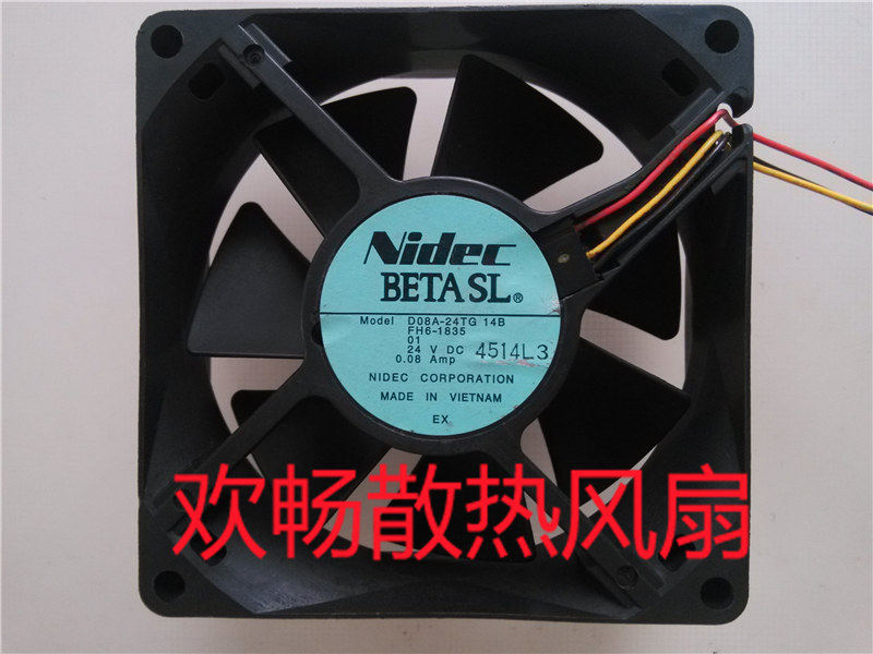 Nidec BETA SL D08A-24TG 24V 0 08A 8cm 8cm Converter Photocopying Machine