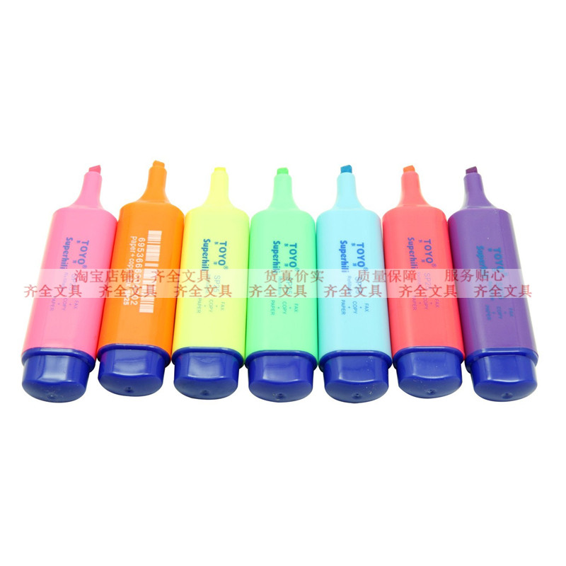 Toyo highlighter 7 colors sp-25 book document highlight marker color marker