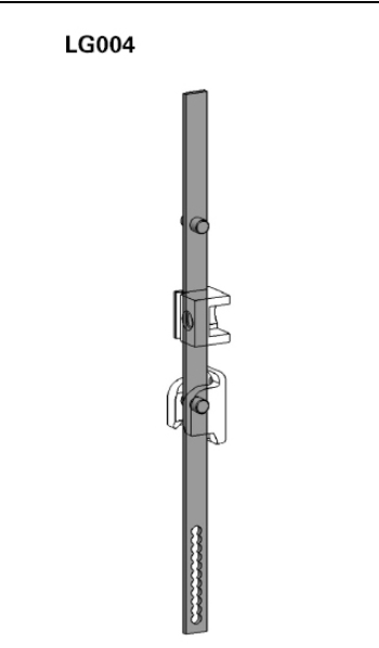 Haitan LG004 lock rod distribution box control cabinet heaven and earth link lock lock rod various length specifications can be customized
