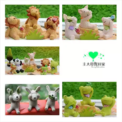 zakka groceries three no dolls small animal ornaments cute shooting props creative birthday gift