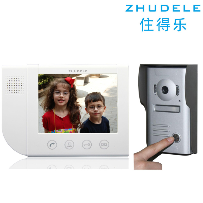 Live music video doorbell 8 3 inch touch security key color video doorbell walkie-talkie video doorbell 638M