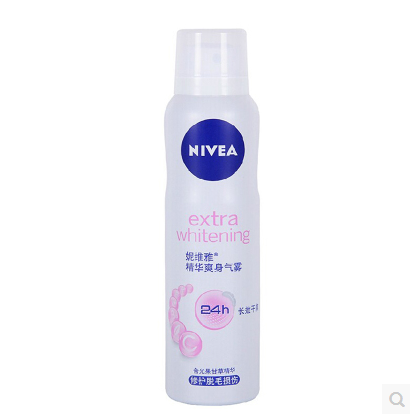 妮维雅精华爽身气雾150ml 抑汗 香体女士腋下淡香持久止汗喷雾