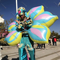 Tour performance clothing Inflatable wings Flower air mold Party stage performance supplies Parade walking wings air mold