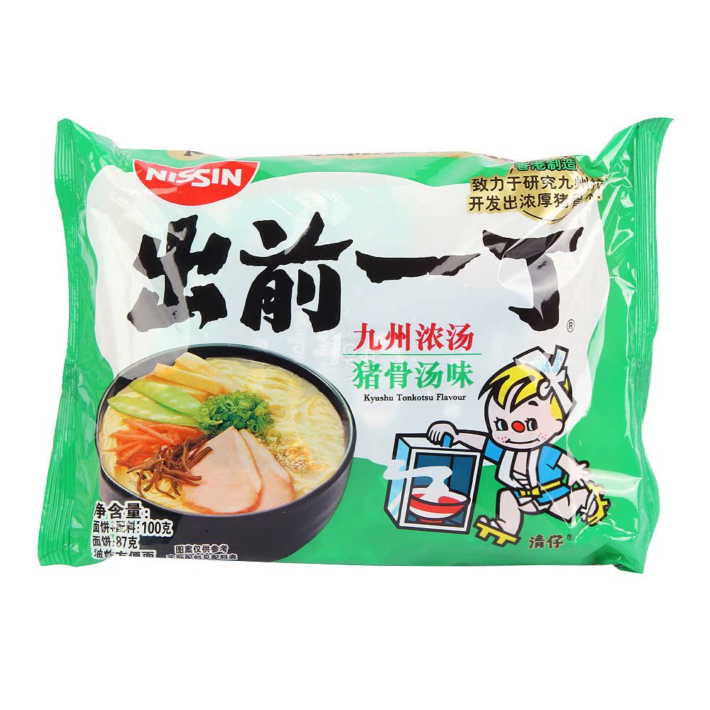 Nissin出前一丁（九州猪骨汤味）100g 新老标签随机发货