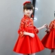 Đầm trẻ em nữ công chúa váy đỏ sườn xám 2018 mới mùa đông Trung Quốc phong cách Trung Quốc mỏng Tang phù hợp với quần áo năm mới váy đầm đẹp cho bé yêu Váy trẻ em