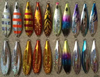 Japan Korea SLOW shake lead bait 80-250g SLOW JIG sea fishing iron plate bait Luya lead fish