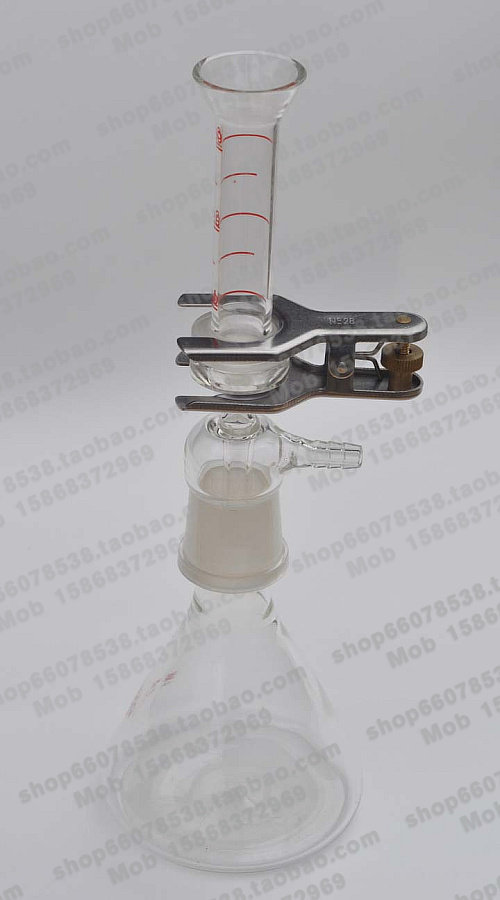 可开票250ml玻璃杯式过滤器砂芯抽滤瓶溶剂装置25mm微量过滤器