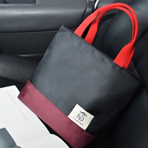 Bento bag handbag Korean waterproof and oil-proof large lunch box bag lunch box bag tote bag rice bag Bento bag female