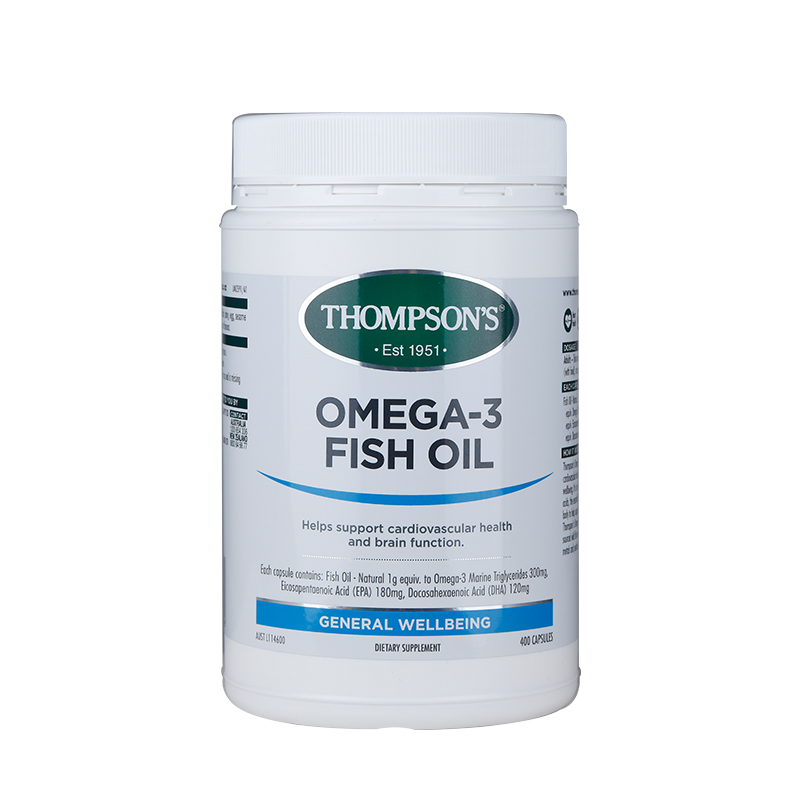 包邮新西兰直邮汤普森omega-3 fish oil深海鱼油软胶囊400粒