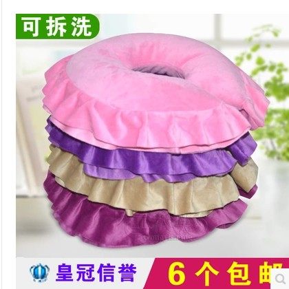 Beauty salon special lying pillow pillow beauty bed massage lying pillow round U-shaped face cushion cervical vertebra pillow removable and washable