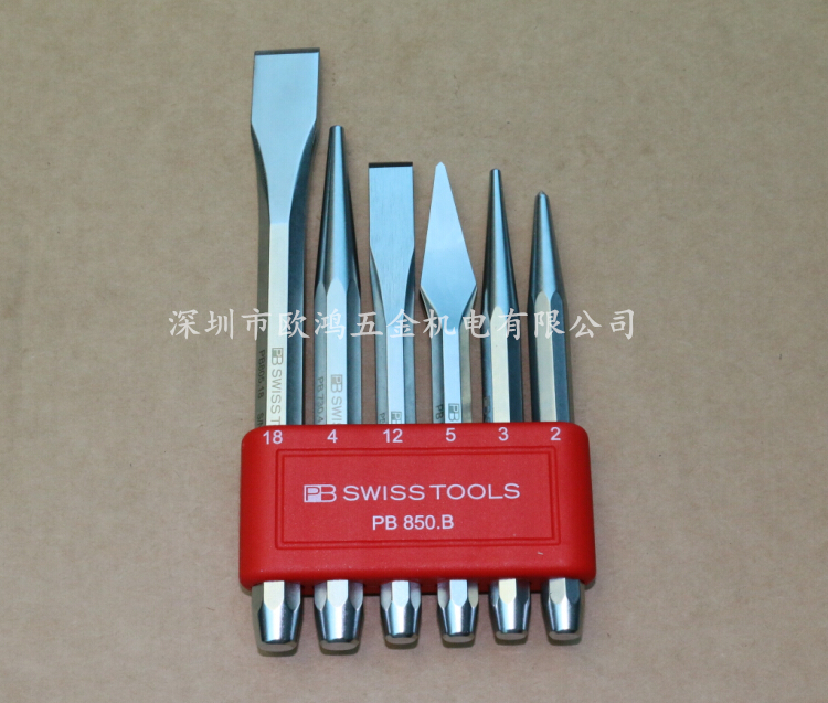 Import tool Switzerland PB 850 BL eight - prism chisel and cone - shaped tip - head 6 component suite