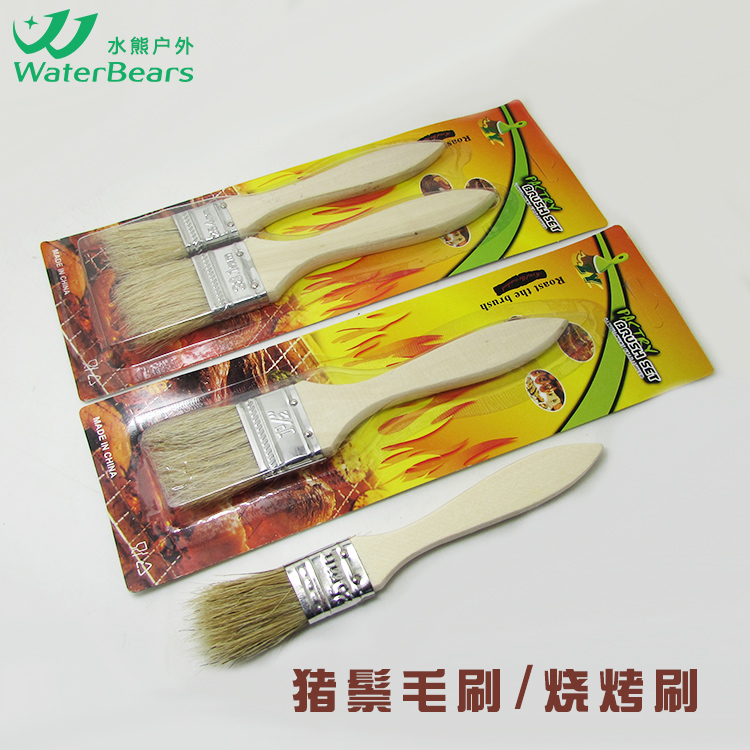 Boxed bristle brush outdoor barbecue brush picnic camping oil brush west point baking brush egg liquid brush special sale