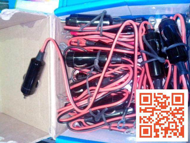 12V Car Cigarette Lighter Plug Cable 24V Universal Adapter Cigarette Lighter Positive and Negative Output Cable