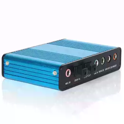 Notebook desktop independent USB external fiber sound card network K song mixer hardware 5 1 Channel