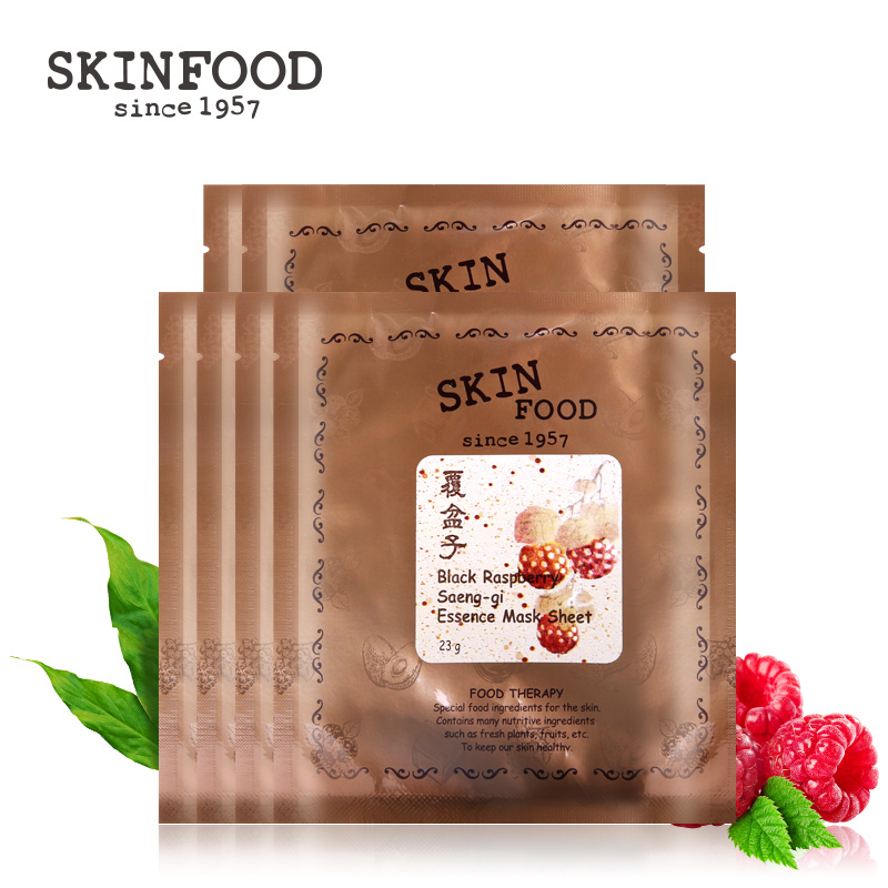 sinfood思亲肤 覆盆子生机面膜6片套装 补水亮白持久滋润细腻肌肤