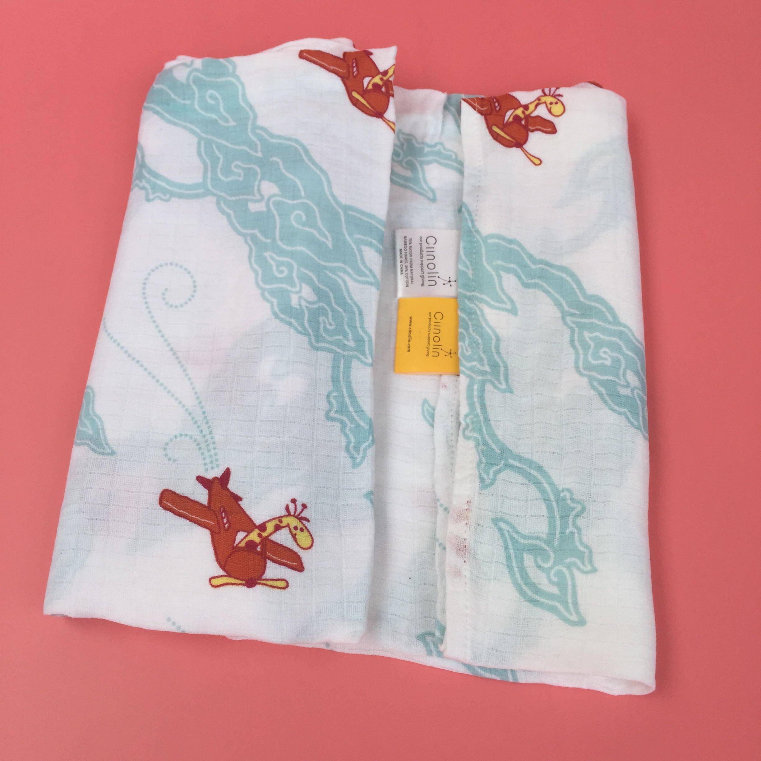 French baby gauze cover blanket with towel bath towels and sweat and air