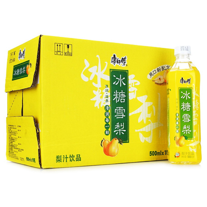 【苏宁易购】康师傅冰糖雪梨500ML*15（整箱）