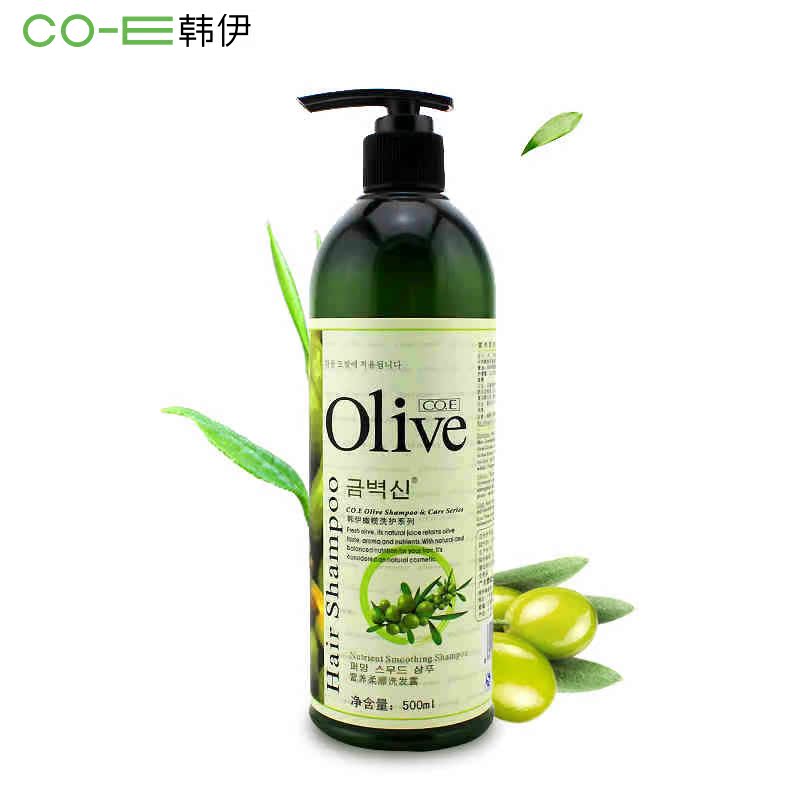 正品 CO.E韩伊Olive橄榄营养柔顺洗发露500ml 洗发水 柔顺润泽