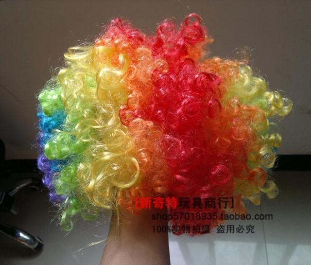 Halloween Show Masquerade Magician Show Clown Color Wig Color Wig Costume Set