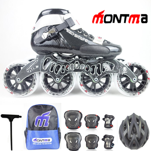 France MONTMA Montma professional speed skates 4*110 adult speed roller skates speed roller skates