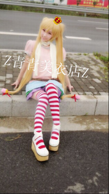 taobao agent Qingqingmei Clothing Cosplay Zhongxiazhong disease also loves to keep in love with bumps in early seedlings to send belts and socks