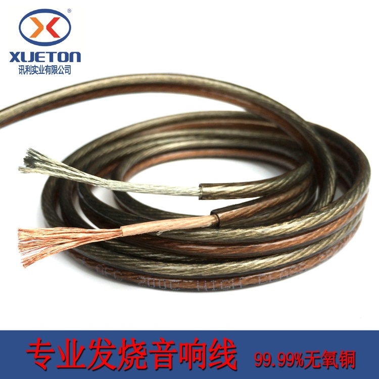 2*100 Core Sound line high fidelity OFC horn line amplifier audio cable oxygen free copper gold and silver horn line