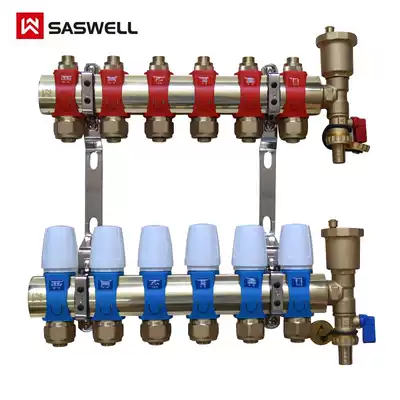 New Sunwell brass floor heating water separator Geothermal water separator water separator SDU-ZC series