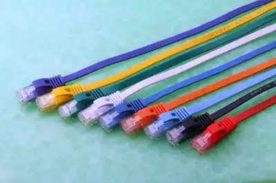Gigabit category six pure copper flat cat6 8-core computer network cable 1 meter 2 meters 3 meters Various lengths and colors