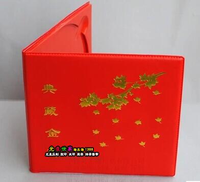 High-end Wedding Celebration Leather Case Luxury Fine Elegant Collection Golden Butterfly Wedding Memorial CD Box Joyful Light Butterfly Leather Case