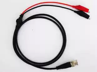 BNC-double alligator clip line oscilloscope signal generator instrument test line spot