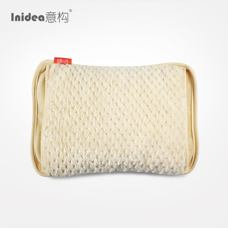 Italian hot water bottle cover double handle plush jacket Removable and washable hand warm treasure cover