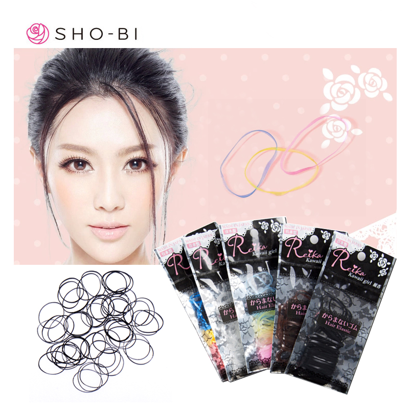 Sho－Bi/妆美堂彩色透明橡皮筋发圈不缠发日本进口（150枚）
