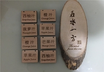 Custom wooden listing house number Small wooden card dish card tip card engraving font support size custom size
