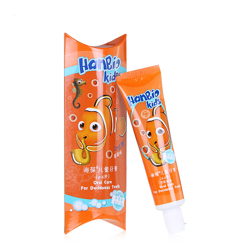 【天猫超市】艾芭薇 海葆儿童牙膏50g无氟 无色素 低泡2-5岁