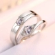 Cặp nhẫn nữ trang sức bạc 925 sterling đơn giản cá tính nam nữ trên nhẫn Nhật Bản và Hàn Quốc một cặp quà tặng cuộc sống học chữ nhẫn vàng 18k Nhẫn