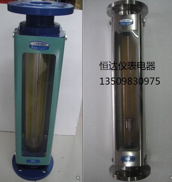 Glass rotor flow meter LZB-50 liquid gas floater stainless steel flow meter anti-corrosive water flow meter